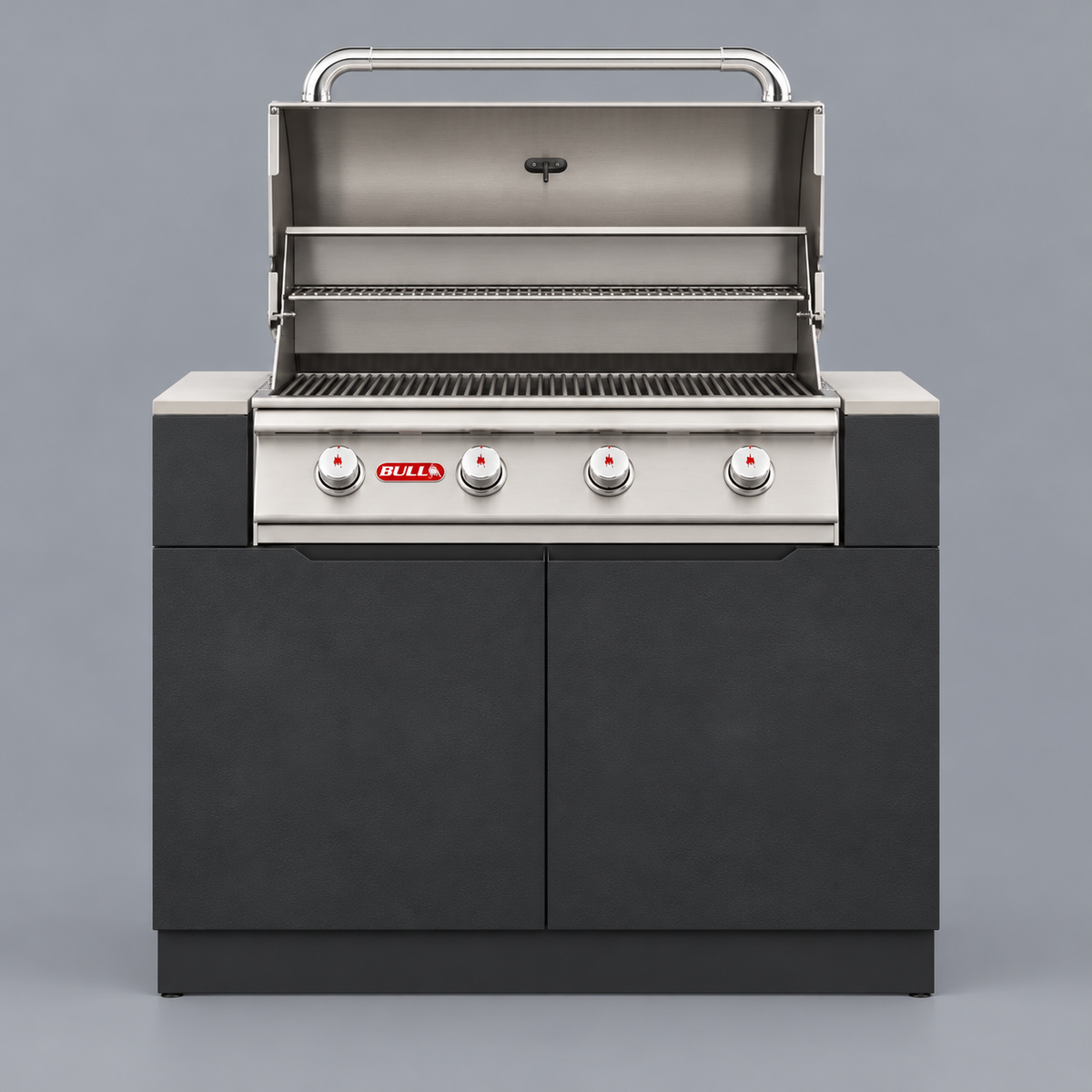 Bull Outlaw BBQ Cabinet (950mm) - aligned straight-on illustrative render
