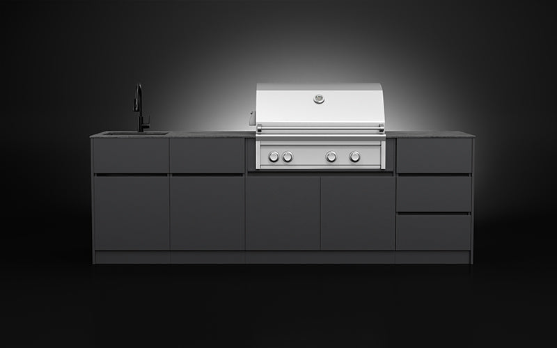 Compact Series 2.7m | BBQ 91cm+Sink+Bin