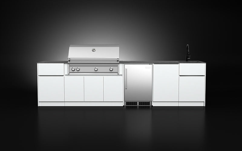 Compact Series 3.5m | BBQ 120cm+Sink+Fridge+Bin