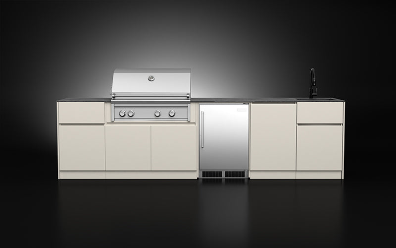 Compact Series 3.35m | BBQ 95cm+Sink+Fridge+Bin