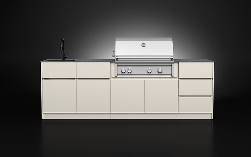 Compact Series 2.7m | BBQ 91cm+Sink+Bin