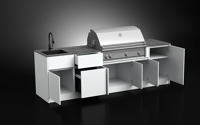 Compact Series 2.85m | BBQ 120cm+Sink+Bin