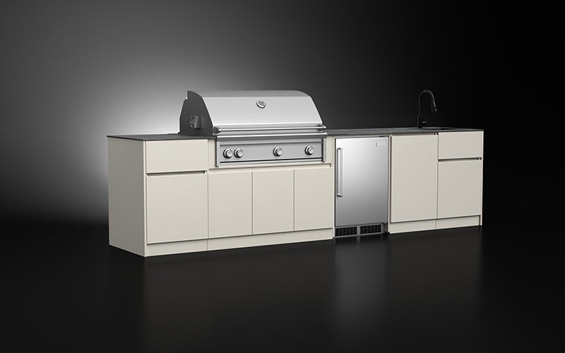 Compact Series 3.5m | BBQ 120cm+Sink+Fridge+Bin